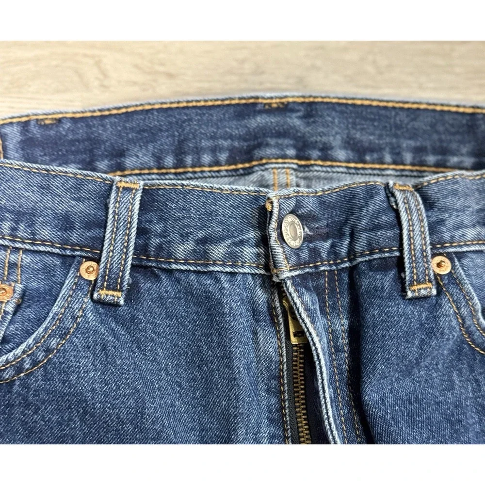 Levis 505 Straight Leg Jeans Men's 38x29 Blue Medium Wash Regular Denim Casual